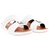 Mens Dual Strap Arabic Sandal White