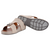 Mens  Dual Textured Strap Sandals Grey