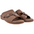 Mens  Dual Textured Strap Sandal Coffee