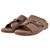 Mens  Dual Textured Strap Sandal Coffee