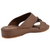 Mens  Dual Textured Strap Sandal Coffee