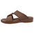 Mens  Dual Textured Strap Sandal Coffee