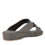 Mens Textured Buckle Detail Sandals Grey