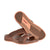 Mens Textured Arabic Sandal Brown