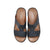 Mens Ferrini Slip-On Arabic Sandals Navy