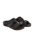 Mens Textured Buckle Detail Sandals Black