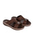 Mens Patterned Strap Arabic Sandals Brown