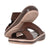 Mens Patterned Strap Arabic Sandals Brown