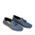 Aquasoft Mens Navy Loafers Angle View