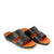 Faraj Fashion Mens Black Arabic Sandals Angle View