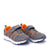 Freeze Sports Kids Grey Orange Sneakers Angle View