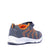 Freeze Sports Kids Grey Orange Sneakers Back View