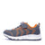 Freeze Sports Kids Grey Orange Sneakers Side View