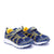 Freeze Sports Kids Navy Yellow Sneakers Angle View