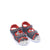 Happy Kids Kids Black Red Flex Double-Strap Sandals Angle View