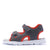 Happy Kids Kids Black Red Flex Double-Strap Sandals Side View