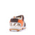 Happy Kids Kids Brown Orange Fisherman-Style Sandals Back View