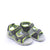 Happy kids Kids Grey Green Triple-Strap Sandals Angle View