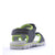 Happy kids Kids Grey Green Triple-Strap Sandals Back View