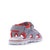 Happy kids Kids Grey Red Secure Triple-Strap Sandals Back View