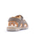 Happy kids Kids Khaki Secure Triple-Strap Sandals Back View