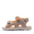 Happy kids Kids Khaki Secure Triple-Strap Sandals Side View