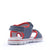 Happy kids Kids Navy Red Triple-Strap Sandals Back View