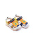 Happy Kids Kids Navy Yellow Fisherman-Style Sandals Angle View