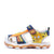 Happy Kids Kids Navy Yellow Fisherman-Style Sandals Side View