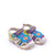 Happy Kids Kids Purple Green Fisherman-Style Sandals Angle View