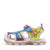 Happy Kids Kids Purple Green Fisherman-Style Sandals Side View