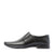 High Land Mens Black Perforated Apron Toe Formal Shoes Side View