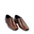 High Land Mens Brown Perforated Apron Toe Formal Shoes Angle View