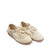 Memory Kids Beige Girls Buckle Sandals Angle View