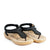 Memory Kids Black Girls Sandals Angle View