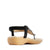 Memory Kids Black Girls Toe Post Sandals Back View