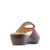 Memory Womens Coffee Wedge Sandals Back View