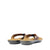 Odyssia Mens Brown Flip Flop Slippers Back View