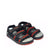 Outlander Mens Black Red Sandals Angle View