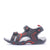 Rocky Sports Kids Black Red Triple-Strap Rocky Sandals Side View