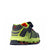 Rocky Sports Kids Grey Full Green Sneakers Back View