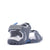 Rocky Sports Kids Grey Royal Blue Triple-Strap Rocky Sandals Back View