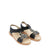 Symphony Kids Black Girls Sandals Angle View