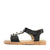 Symphony Kids Black Girls Sandals Side View