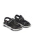 Symphony Kids Black White Z-Strap Sandals Angle View