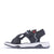 Symphony Kids Black White Z-Strap Sandals Side View