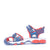 Symphony Kids Blue Red Sandals Side View