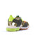 Symphony Kids Green Lemon motion lights Sandals Back View