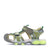 Symphony Kids Green Olive motion lights Fisherman Sandals Side View