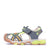 Symphony Kids Grey Lemon motion lights Fisherman Sandals Side View